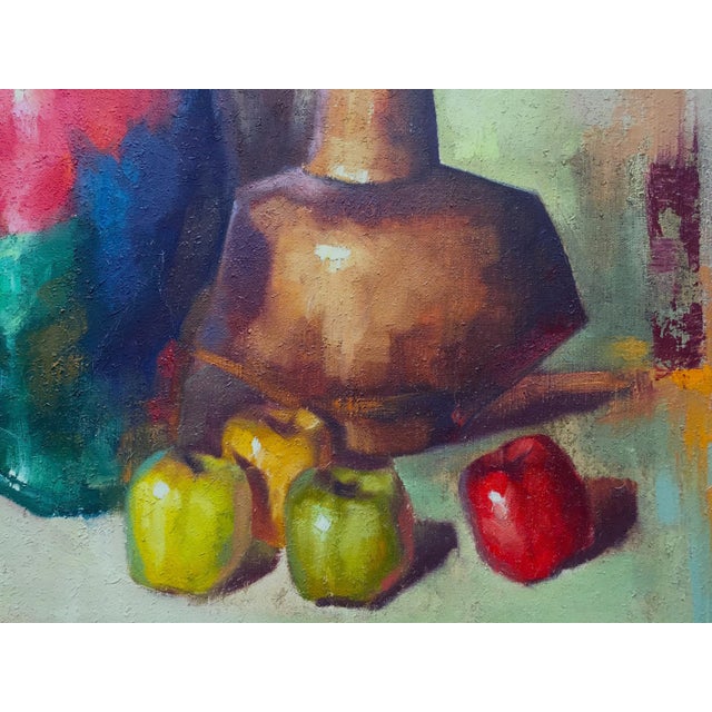 Mid Century Modern Original Custom Framed Signed Oil Painting