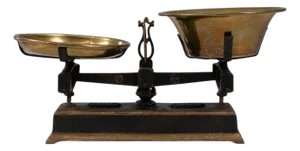 19th Century French Iron & Brass Scale