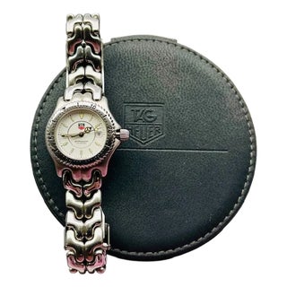 Vintage Tag Heuer Sports Elegance Watch, White Dial, Stainless Steel, Swiss Made For Sale