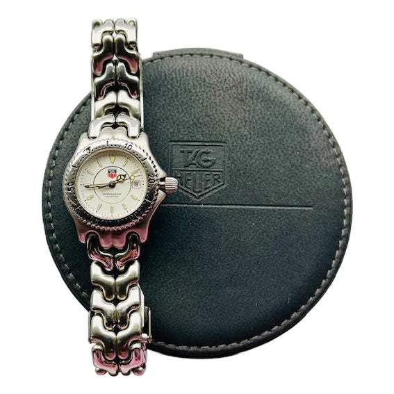 Vintage Tag Heuer Sports Elegance Watch, White Dial, Stainless Steel, Swiss Made For Sale