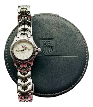 Vintage Tag Heuer Sports Elegance Watch, White Dial, Stainless Steel, Swiss Made