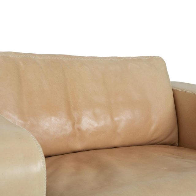 Leather Valentino Armchair in Cream Beige from Machalke For Sale - Image 6 of 18