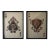 Vintage Style Framed Ace of Spades & Hearts Framed Collage Wall Art – Set of 2 For Sale