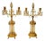 Gilt Bronze and Cut Crystal Candelabra Attributed to William Parker - A Pair For Sale