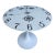 Vintage TulipTable With Fornasetti Style Clock Design . For Sale