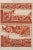 A colorful decorator sheet - Crimson, circa 1900. Note from seller: We recently purchased a few plates from the German...