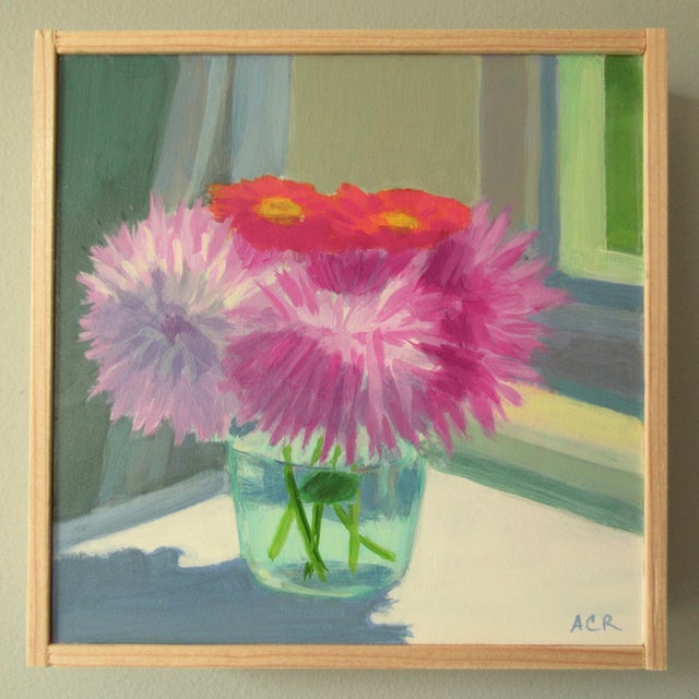 2020s Dahlia and Zinnia by Anne Carrozza Remick For Sale - Image 5 of 5