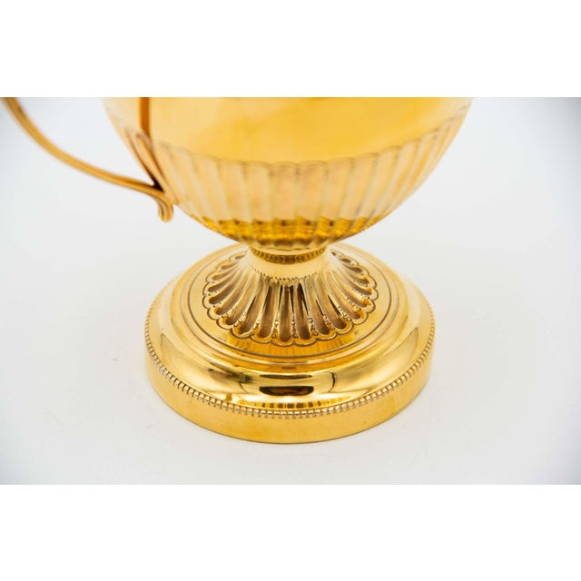 Fluted Gold-Plated Silver Candy Box, in Very Good conditions. Designed 1920 to 1949 This piece has an attribution mark, I...