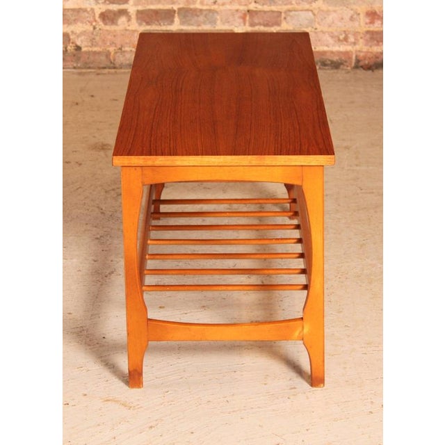 Mid-Century Modern Teak Coffee Table with Magazine Rack, 1960s For Sale - Image 9 of 10