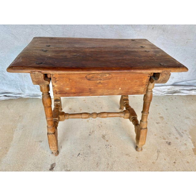 Early 20th Century Spanish Pine Side Table For Sale - Image 12 of 12