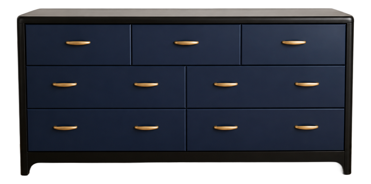 navy blue vintage dresser Color Crush: Navy Blue