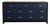 Vintage Navy Blue 9-Drawer Dresser With Brass Hardware For Sale