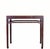 This rectangular console table features a traditional square-corner construction with a natural elm wood top set into a...