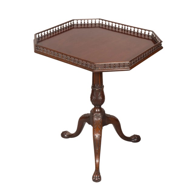 George III Style Mahogany Tilt Top Table For Sale - Image 10 of 12