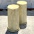 Ivory Vintage Boho Faux Goatskin Pedestals - a Pair For Sale - Image 8 of 8