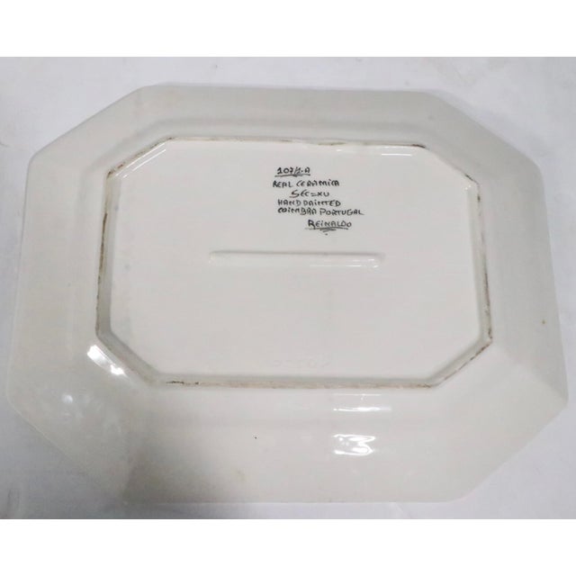 Decorative ceramic platter, made in Portugal by Real Ceramica - executed in the 17th Century style. This example is in...