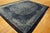 1920s Deco Blue Field and Elegant Floral-Medallion Antique Chinese Peking Rug For Sale - Image 4 of 11