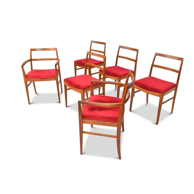 1960s Arne Vodder Dining Chairs In Teak - Set of 6 For Sale - Image 5 of 11