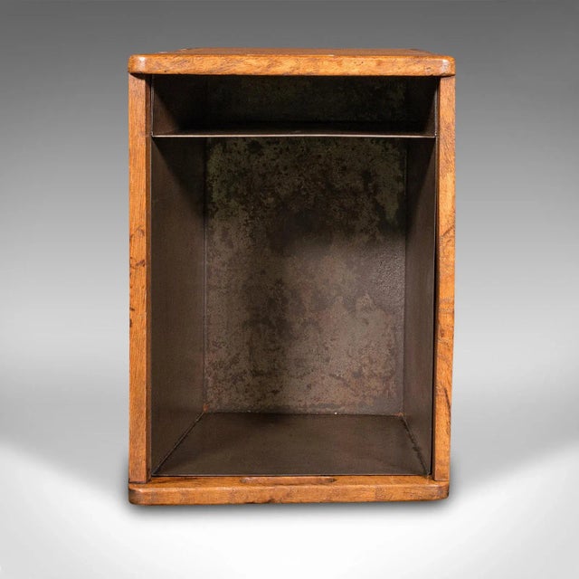 Wood 1910s Large Antique Edwardian English Oak Country House Fireside Store For Sale - Image 7 of 11