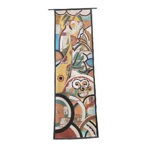 1960s Vintage Philip Standish Read Scroll Painting "The Jungle" Painting