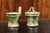 Ceramic French 19th Century Green and Yellow Glazed Pottery Hanging Planters - A Pair For Sale - Image 7 of 13