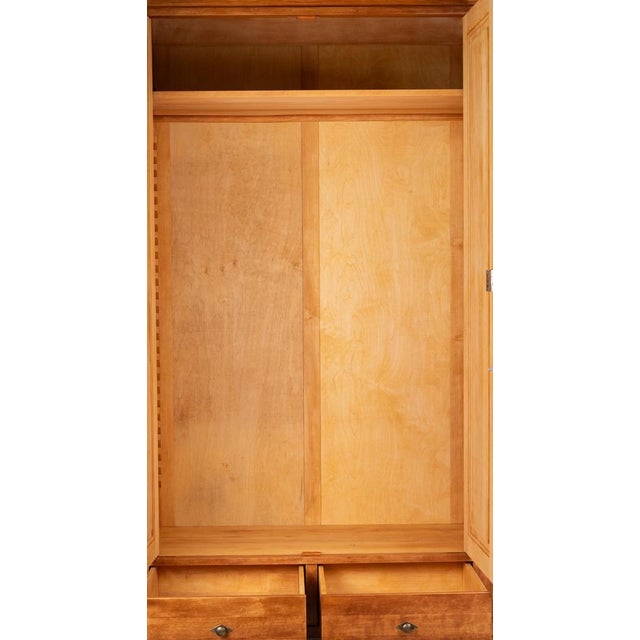 Antique Biedermeier Wardrobe, 1860s For Sale - Image 4 of 9