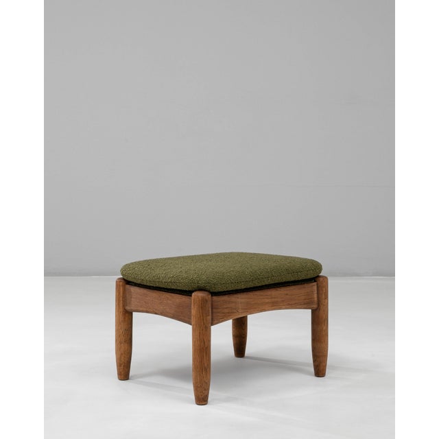 20th Century French Wooden Upholstered Ottoman For Sale In Greensboro - Image 6 of 18