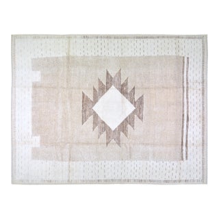 Moroccan Hand Knotted Wool Rug, 10'2"x13'5" For Sale