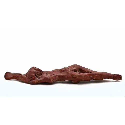 Sirio Pellegrini, Reclined Girl Sculpture, 1960s, Terracotta For Sale - Image 4 of 4