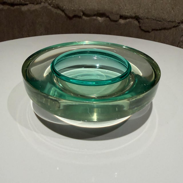 1960s Dish Catch All Murano Bowl Sommerso Flavio Poli Attributed For Sale - Image 5 of 9