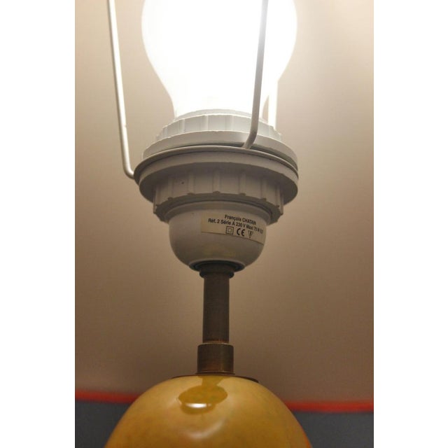 Large Pebble Ceramic Table Lamp by François Chatain, France, 1990s For Sale - Image 13 of 14