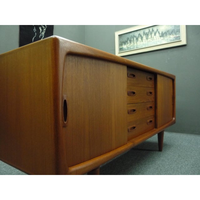 Wood Small Teak Sideboard by HP Hansen, Denmark, 1960s For Sale - Image 7 of 14