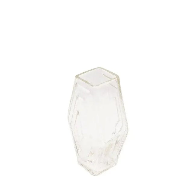Large Infinite Hexagon Vase - Clear For Sale - Image 4 of 5
