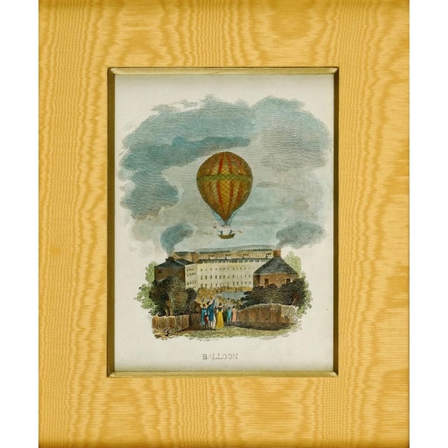 Early 19th Century Rare "Balloon" Engraving For Sale - Image 4 of 4