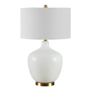 Safavieh Eugenie Glass Table Lamp - Antique White