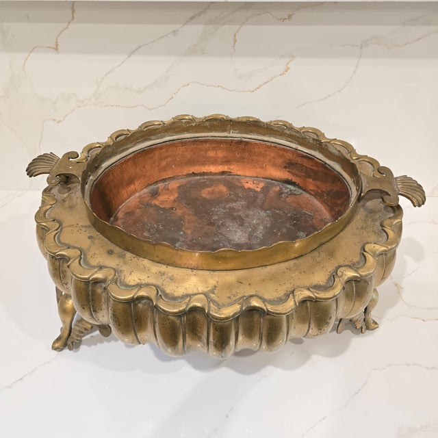 Antique 19th Century Turkish Brass and Copper Brazier For Sale - Image 4 of 12