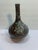 Mid‑Century European Textured Ceramic Vase – Teal & Brown Volcanic Glaze For Sale - Image 9 of 16
