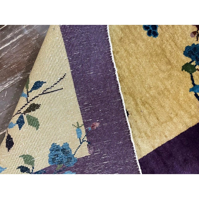Vintage Art Deco Chinese Rug For Sale - Image 9 of 11