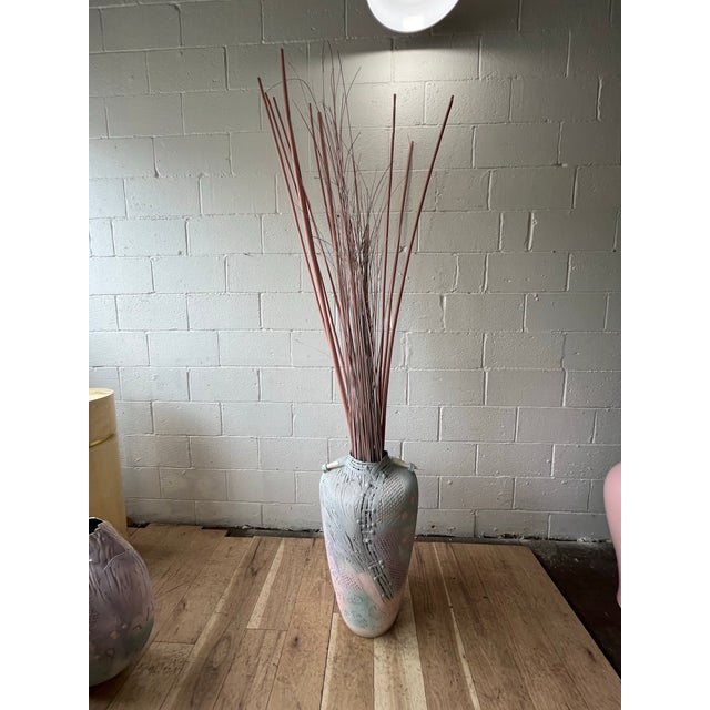 Monumental Gail Markiewicz Hand Built Sculptural Ceramic Vessel, Signed For Sale - Image 10 of 11