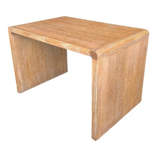 Cerused Oak Side Table For Sale