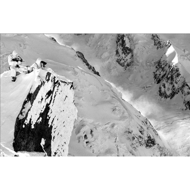 José NICOLAS (1956) Artillery observers, Mont Blanc, Cosmiques Ridge, 1999 Silver print captioned and signed on the back...