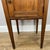 Metal Antique French Oak Bedside Table with Marble Top For Sale - Image 7 of 12