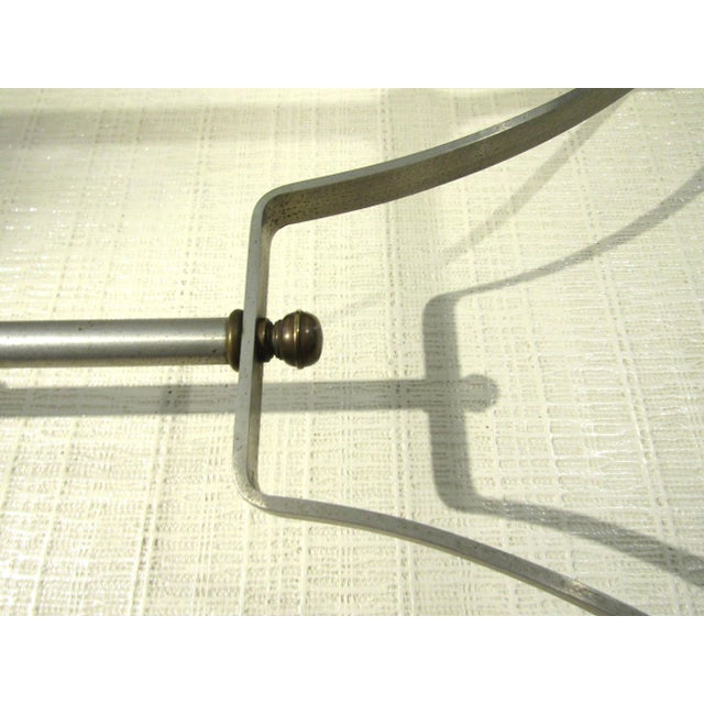 Maison Jansen Brass and Steel Glass Top Cocktail Table Circa 1960s For Sale - Image 14 of 14