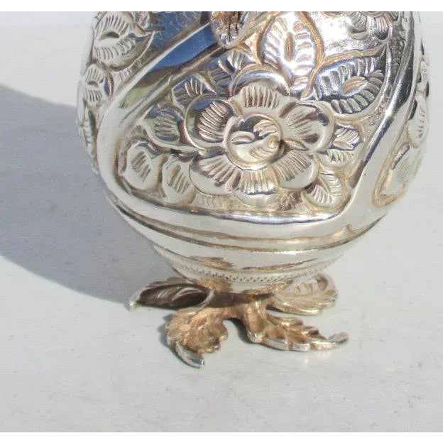 Turkish Silver Rose Water Sprinkler For Sale - Image 4 of 9