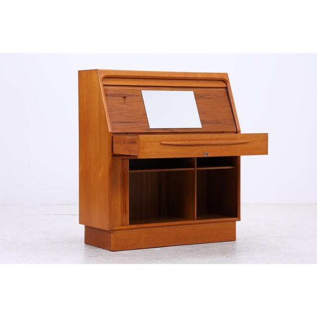 Mid-Century Danish Secretary in Teak by Bernhard Petersen For Sale - Image 5 of 18