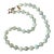 Vintage Jade Beaded Necklace With Gold Tone Clasp Designed by by Matthew Izzo For Sale