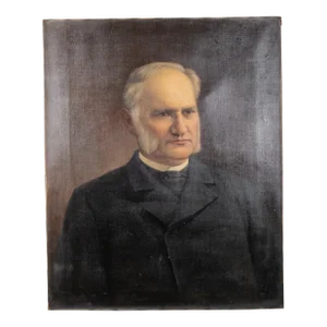 19th C. American Oil Portrait by Oscar Hallwig 1895