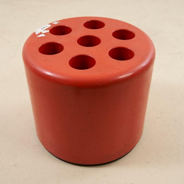Orange Umbrella Stand by Roberto Lucci and Paolo Orlandini, 1970s For Sale - Image 5 of 6