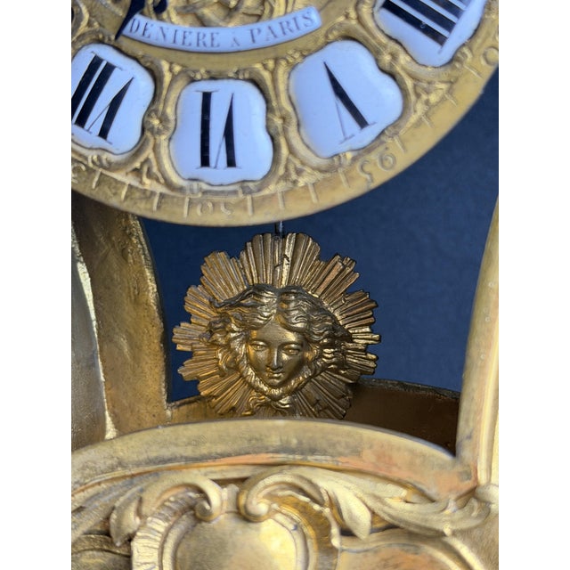 Gilt Bronze Mantel Clock, 1850s For Sale - Image 14 of 15