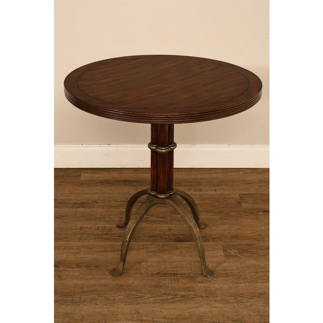 Theodore Alexander Pair Of Round L'Usine Bistro Accent Tables For Sale - Image 16 of 18